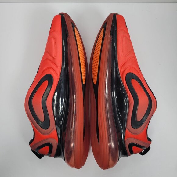 Nike Air Max 720 Men's Red Black Athletic Shoes AO2924 600 US Size 12 - Picture 6 of 9